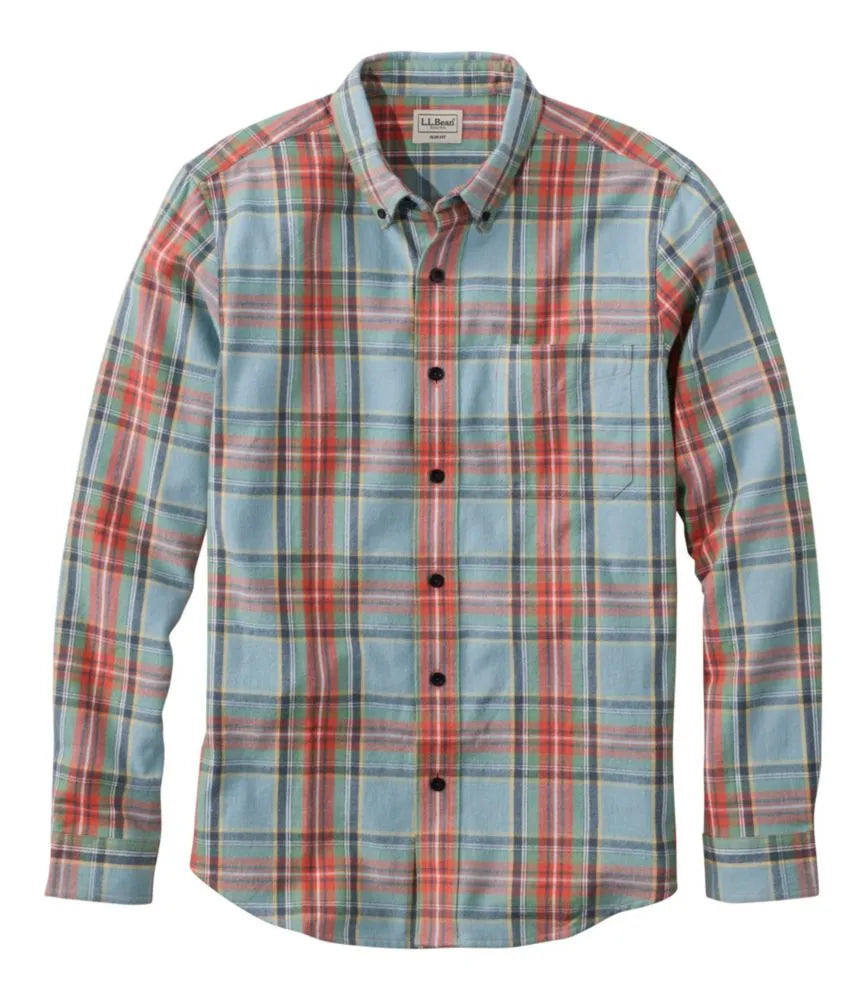 Men's Scotch Plaid Flannel Shirt, Slim Fit