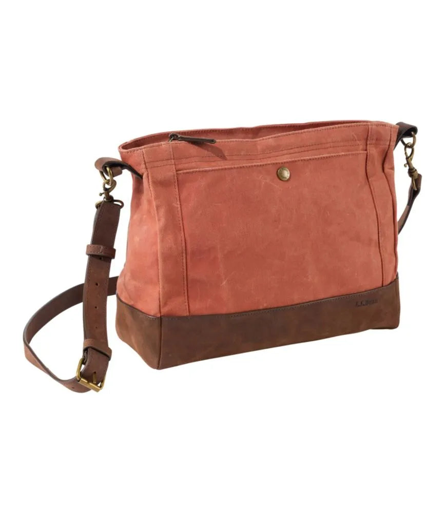 Waxed Canvas Crossbody, Large