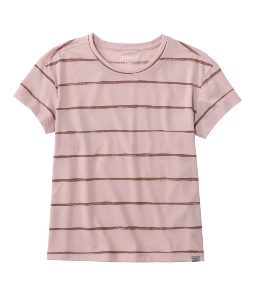 Women's Mountainside Crewneck Tee, Short-Sleeve Stripe