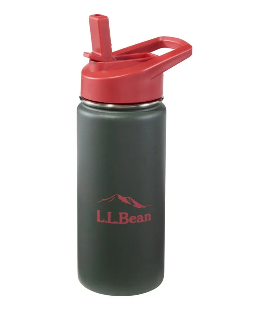 Bean Canteen Insulated Straw Water Bottle II, 16 oz.