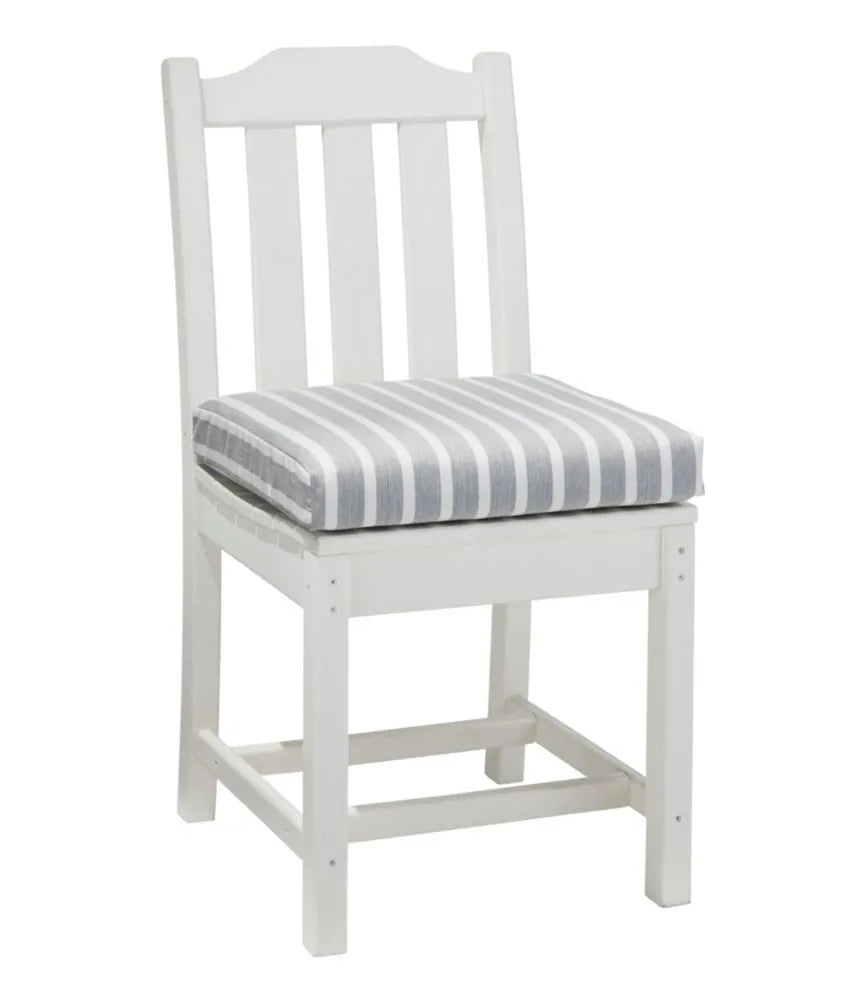 Casco Bay All-Weather Armless/Folding Chair Cushion, Stripe