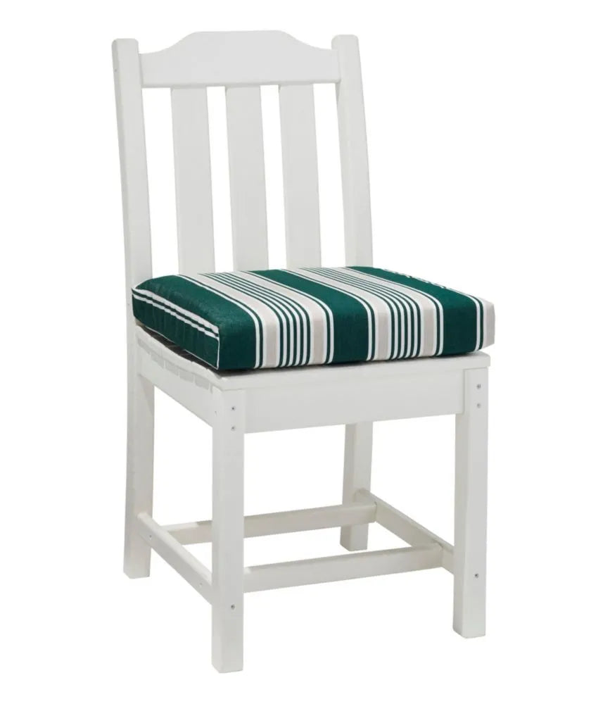 Casco Bay All-Weather Armless/Folding Chair Cushion, Stripe