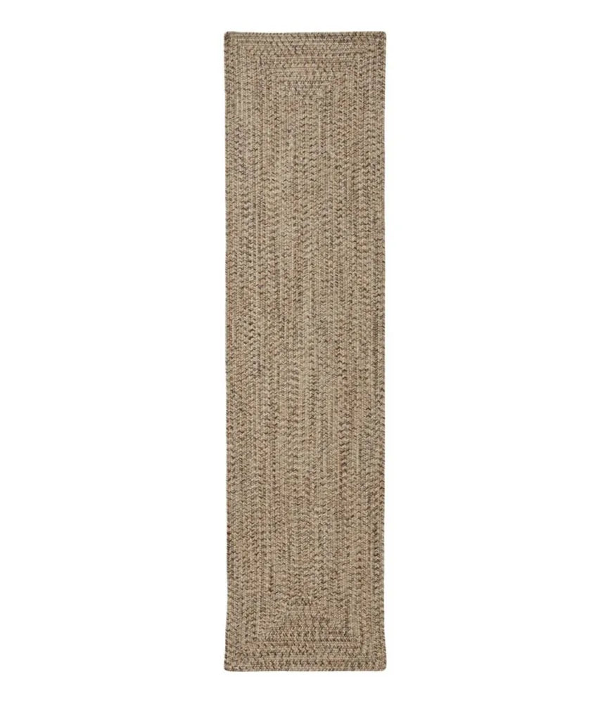 All-Weather Braided Runner, Concentric Pattern Rectangular