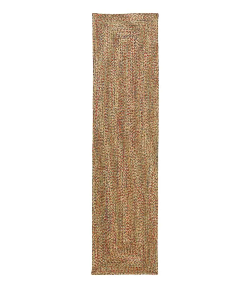 All-Weather Braided Runner, Concentric Pattern Rectangular