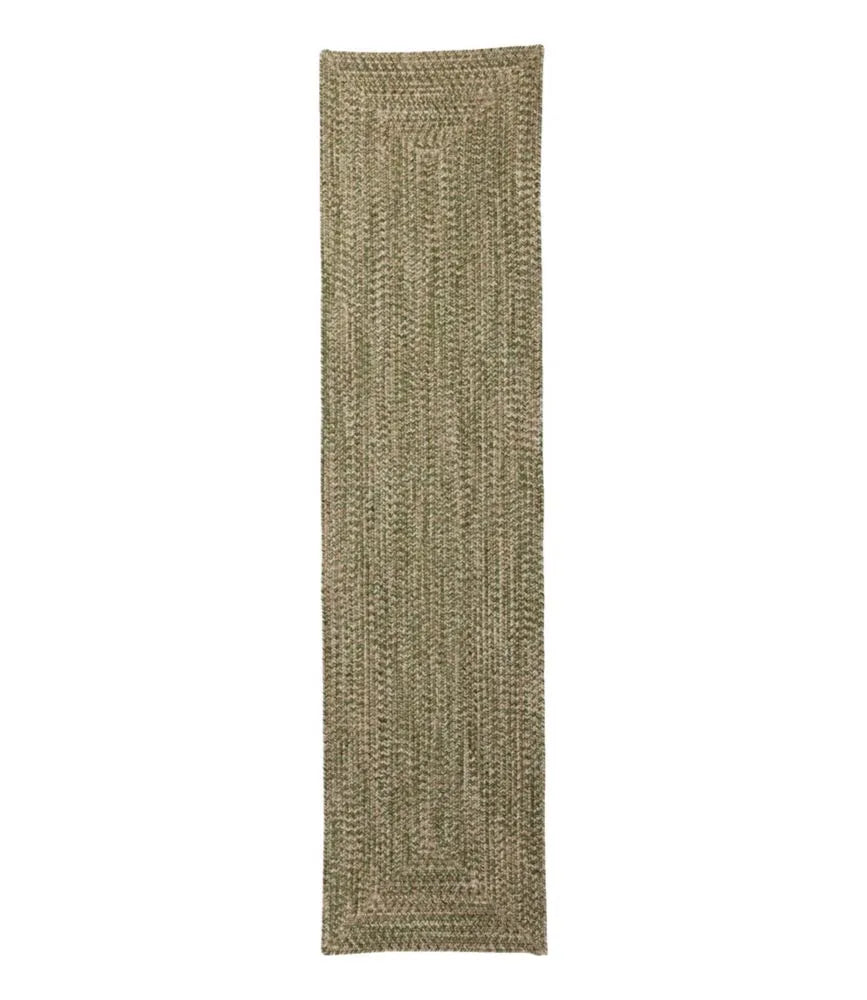 All-Weather Braided Runner, Concentric Pattern Rectangular