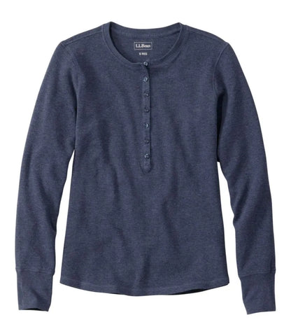 Women's Waffle-Knit Henley