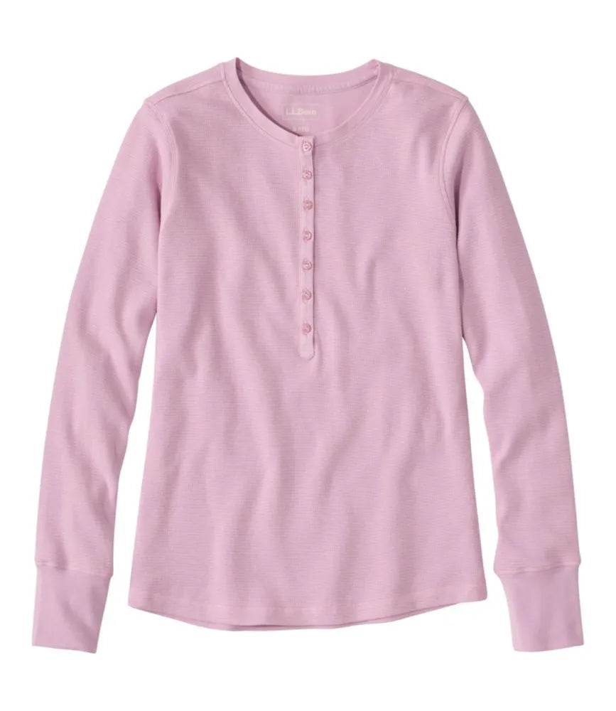 Women's Waffle-Knit Henley