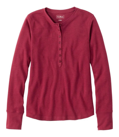 Women's Waffle-Knit Henley