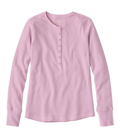 Women's Waffle-Knit Henley