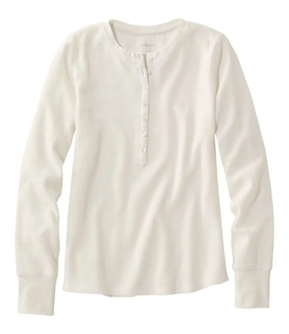 Women's Waffle-Knit Henley