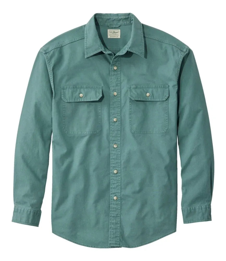 Men's Sunwashed Canvas Shirt, Traditional Fit