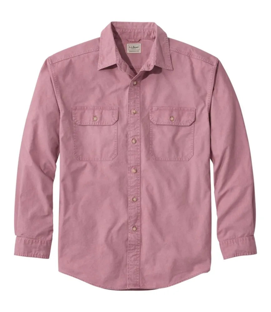 Men's Sunwashed Canvas Shirt, Traditional Fit