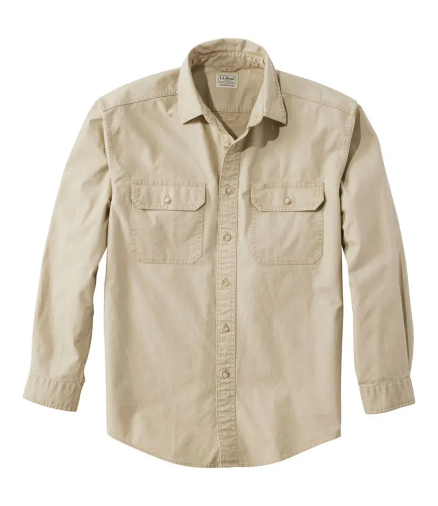 Men's Sunwashed Canvas Shirt, Traditional Fit