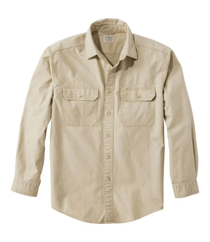 Men's Sunwashed Canvas Shirt, Traditional Fit