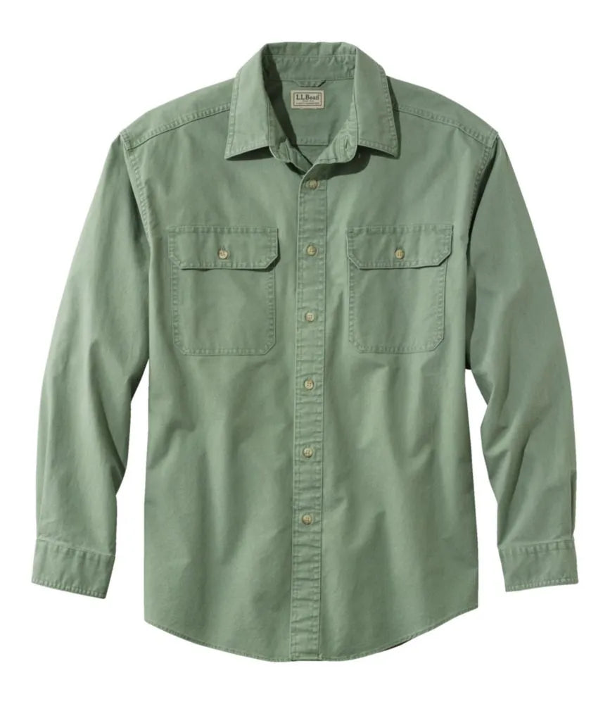 Men's Sunwashed Canvas Shirt, Traditional Fit