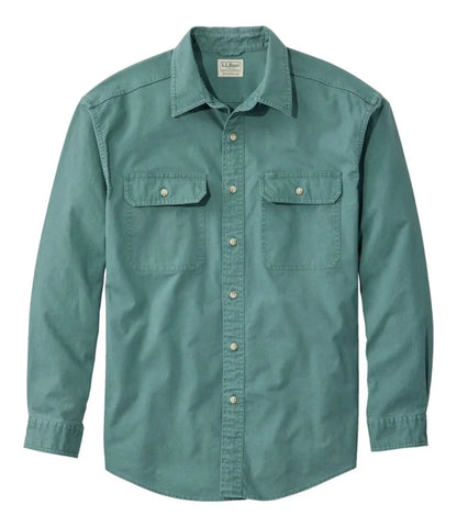 Men's Sunwashed Canvas Shirt, Traditional Fit