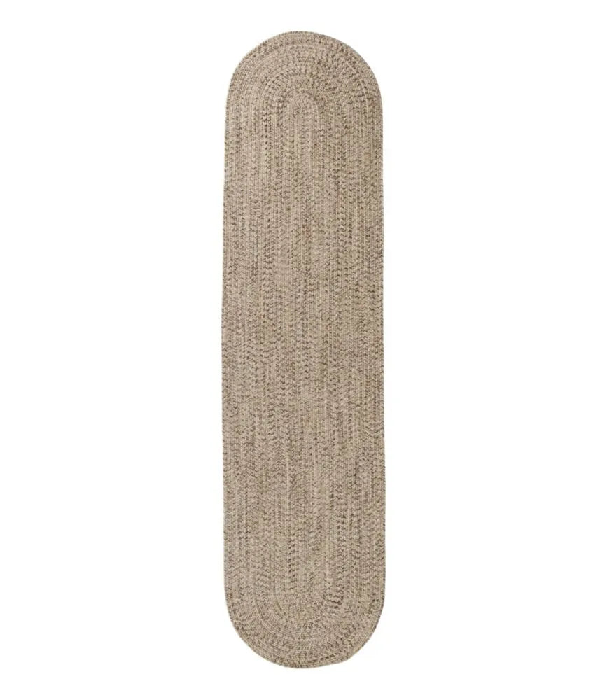 All-Weather Braided Runner, Concentric Pattern Oval