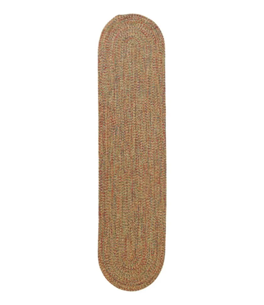 All-Weather Braided Runner, Concentric Pattern Oval