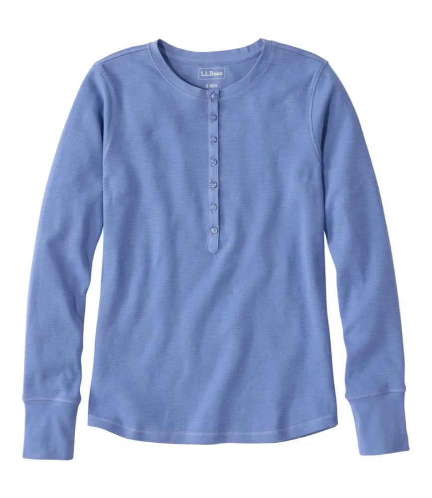 Women's Waffle-Knit Henley