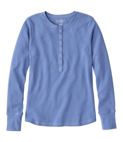 Women's Waffle-Knit Henley
