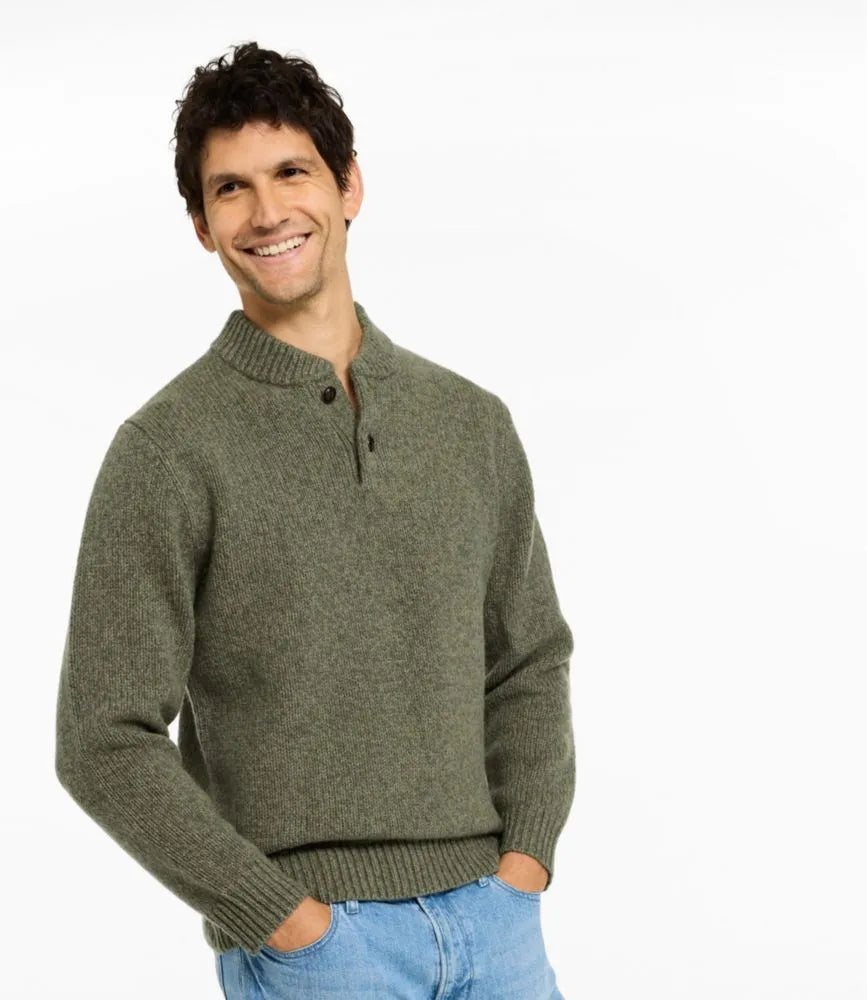 Men's L.L.Bean Classic Ragg Wool Sweater, Henley