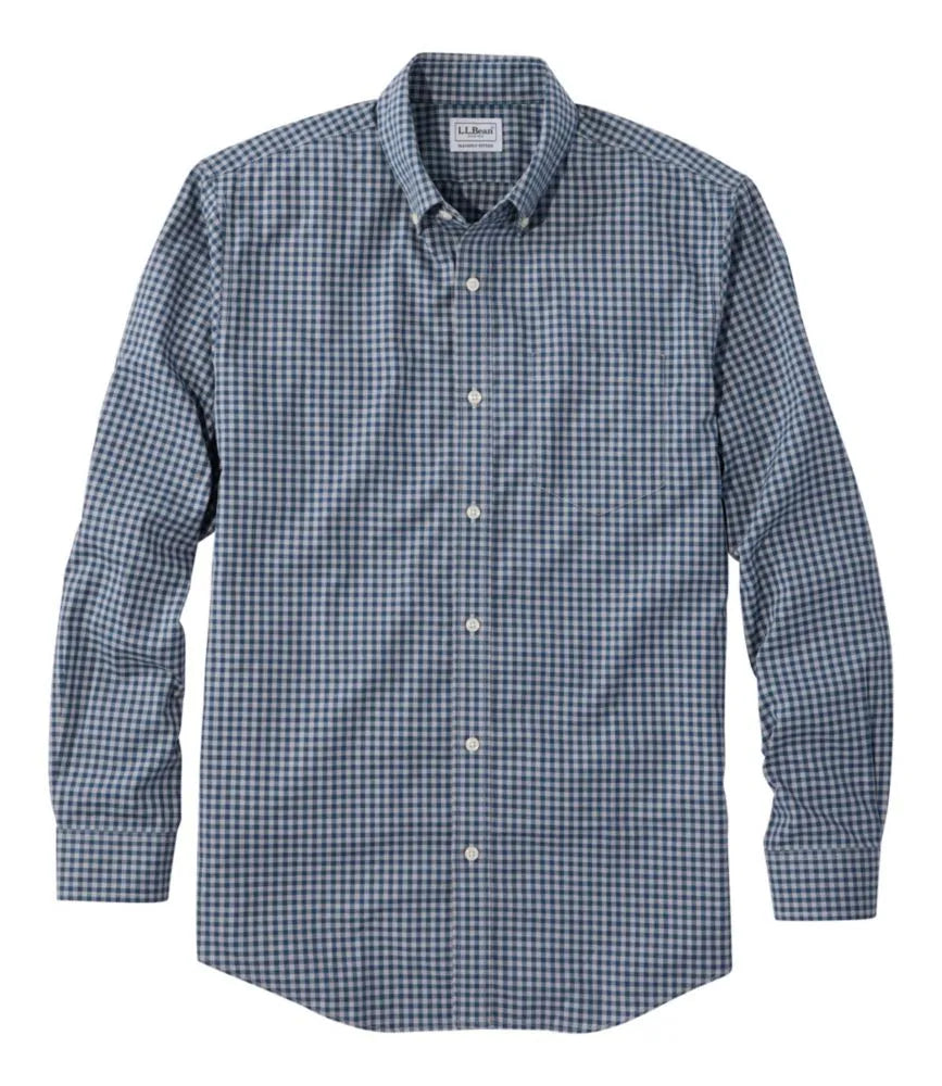 Men's Wrinkle-Free Kennebunk Sport Shirt, Slightly Fitted Check