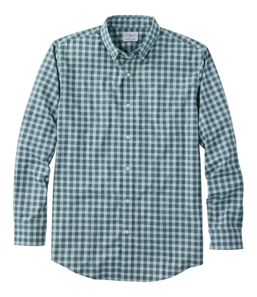 Men's Wrinkle-Free Kennebunk Sport Shirt, Slightly Fitted Check
