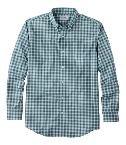 Men's Wrinkle-Free Kennebunk Sport Shirt, Slightly Fitted Check