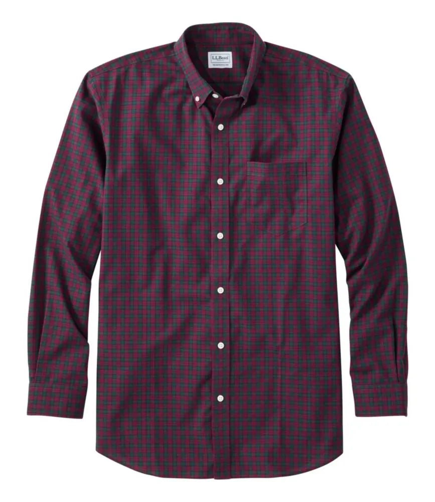 Men's Wrinkle-Free Kennebunk Sport Shirt, Traditional Fit Check