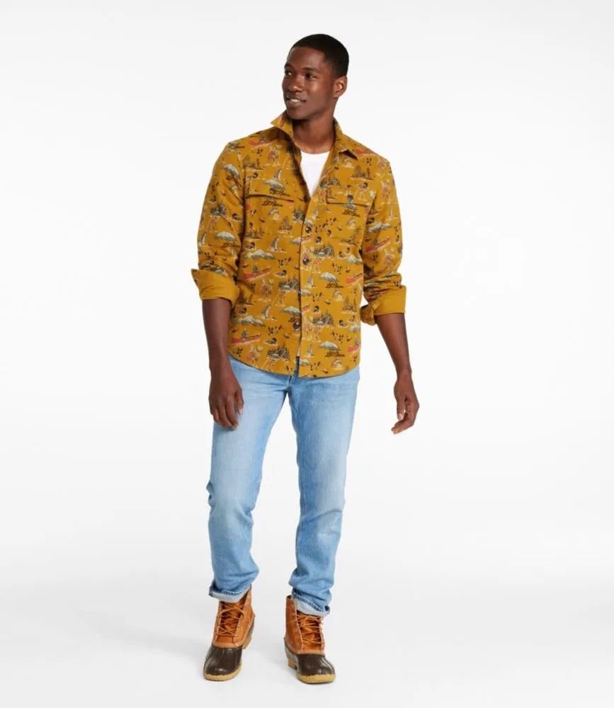 Men's Signature 1933 Chamois Cloth Shirt, Slim Fit, Pattern