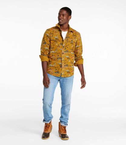 Men's Signature 1933 Chamois Cloth Shirt, Slim Fit, Pattern