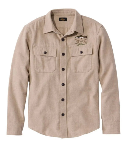 Men's Signature 1933 Chamois Cloth Shirt, Slim Fit, Pattern