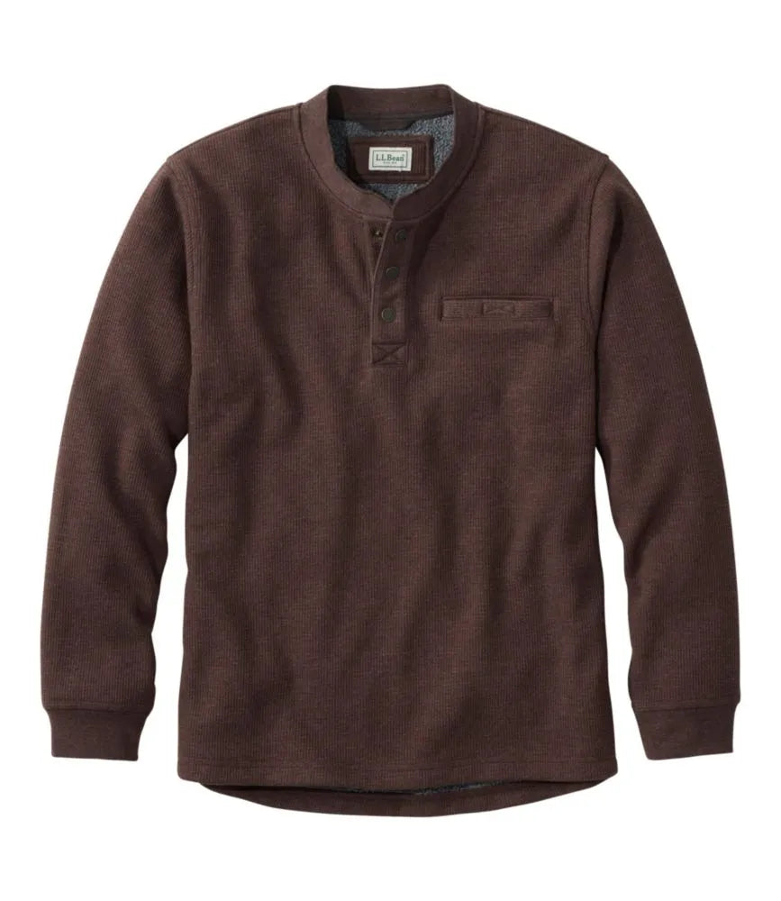 Men's Katahdin Iron Works® Bonded Waffle Fleece Henley