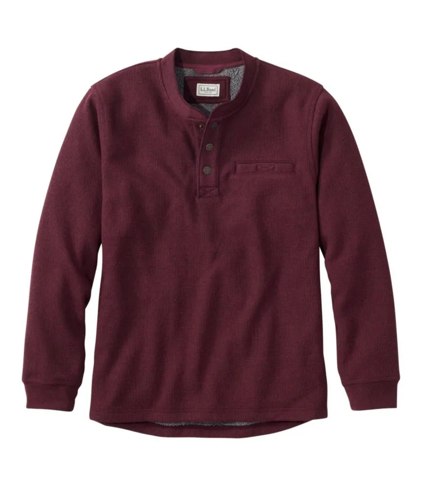 Men's Katahdin Iron Works® Bonded Waffle Fleece Henley