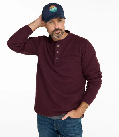 Men's Katahdin Iron Works® Bonded Waffle Fleece Henley