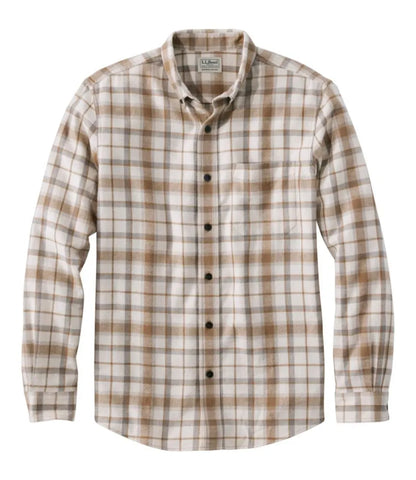 Men's Scotch Plaid Flannel Shirt, Slightly Fitted