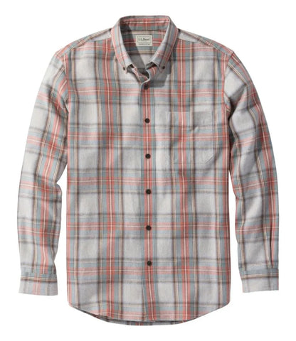 Men's Scotch Plaid Flannel Shirt, Slightly Fitted