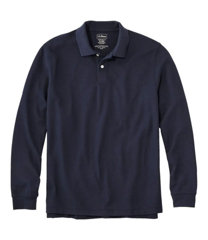 Men's Premium Double L® Polo, Long-Sleeve Without Pocket