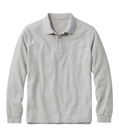 Men's Premium Double L® Polo, Long-Sleeve Without Pocket