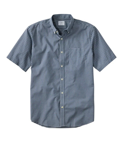 Men's Wrinkle-Free Kennebunk Sport Shirt, Traditional Fit Short-Sleeve Check