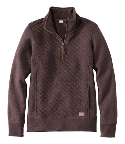 Women's Quilted Quarter-Zip Pullover