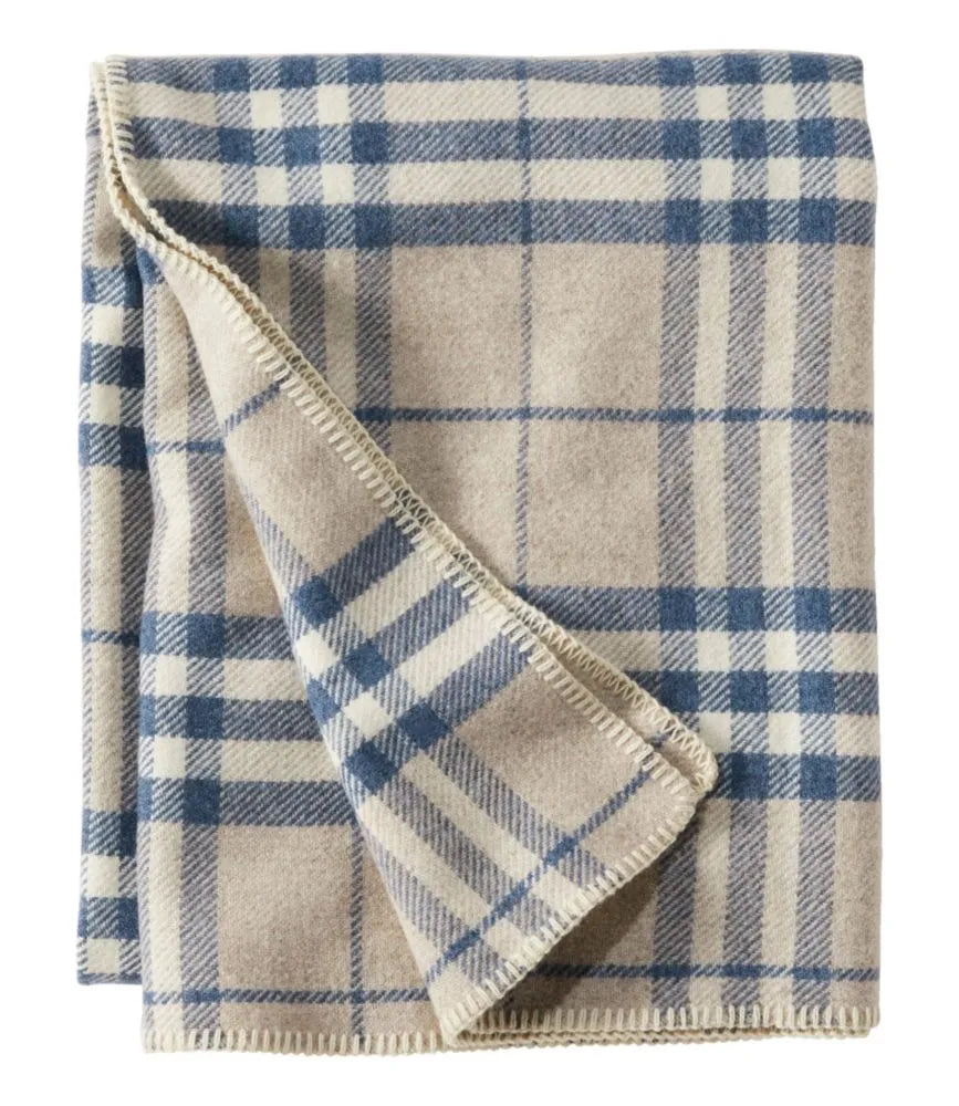 Washable Wool Blanket, Plaid