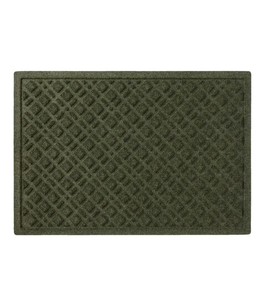 Heavyweight Recycled Waterhog Doormat, Plaid