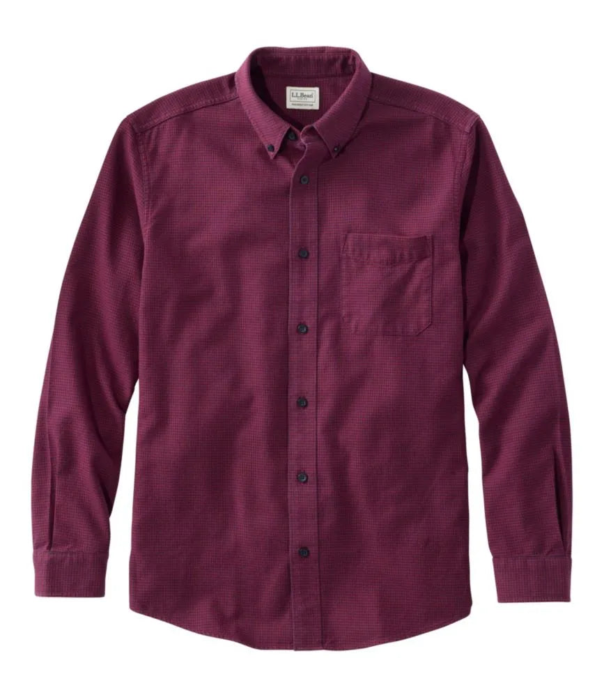 Men's Wicked Good Flannel Shirt, Slightly Fitted, Houndstooth
