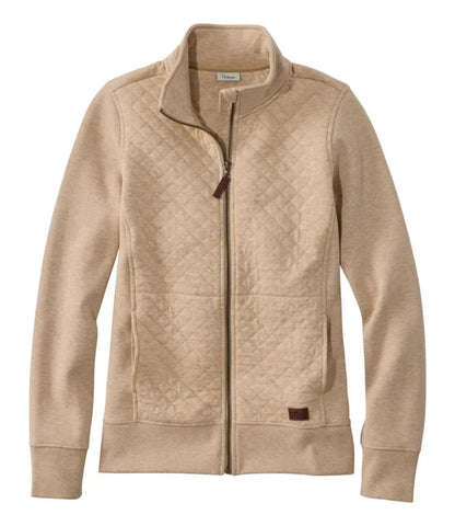 Women's Quilted Full-Zip Sweatshirt