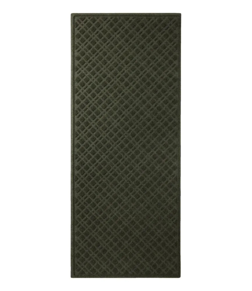 Heavyweight Recycled Waterhog Mat, Runner, Plaid