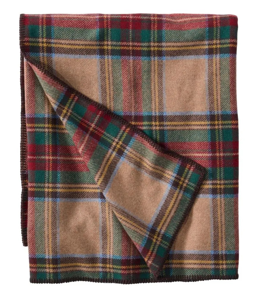 Washable Wool Blanket, Plaid