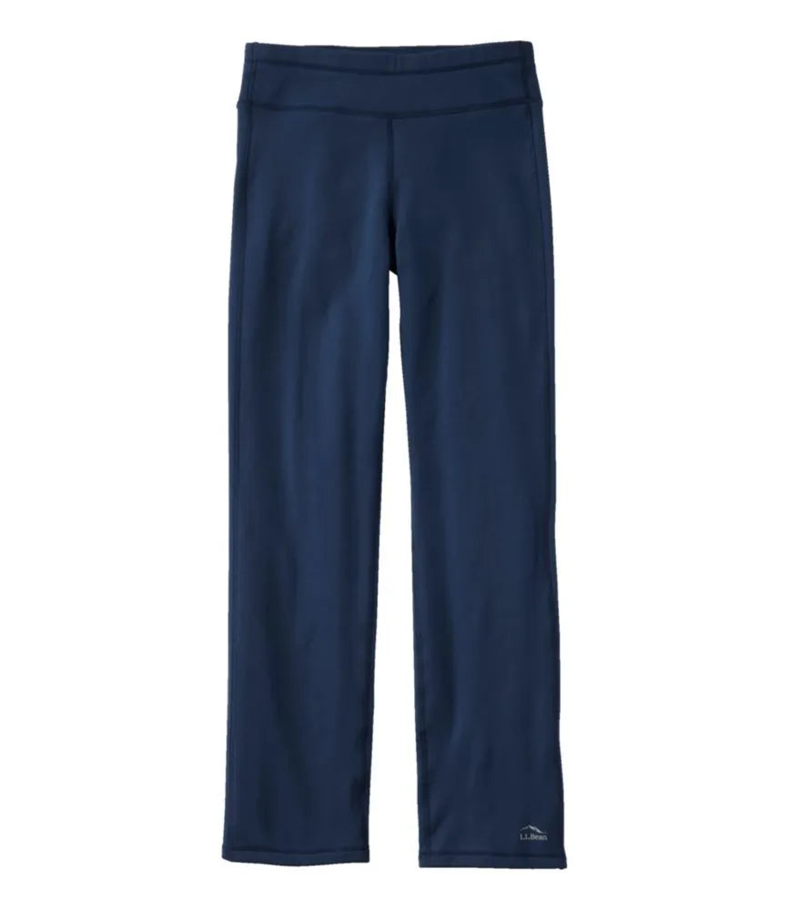 Women's PrimaLoft ThermaStretch Fleece Pants, Mid-Rise Straight-Leg
