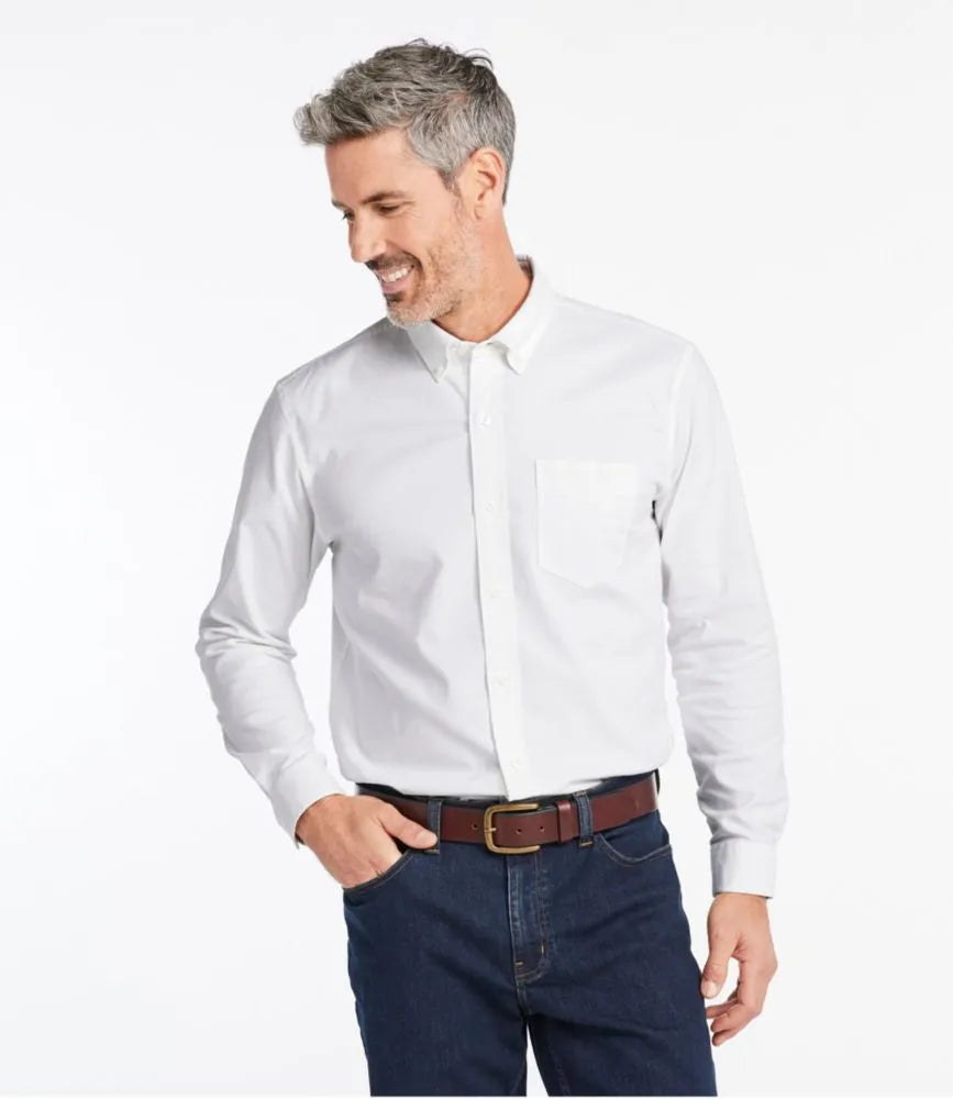 Men's Comfort Stretch® Oxford Shirt, Traditional Untucked Fit