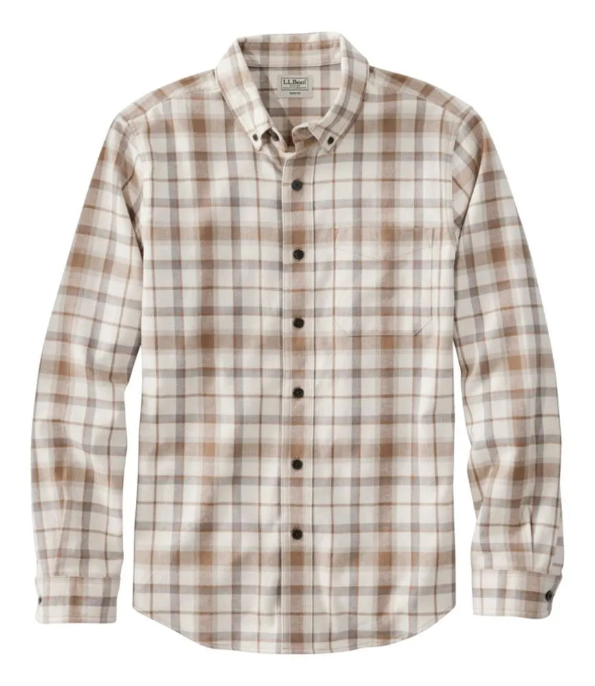 Men's Scotch Plaid Flannel Shirt, Slim Fit